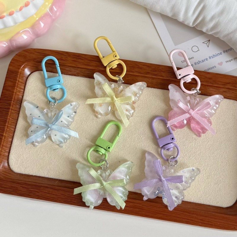 Cute Butterfly Keychain Bag Charm
