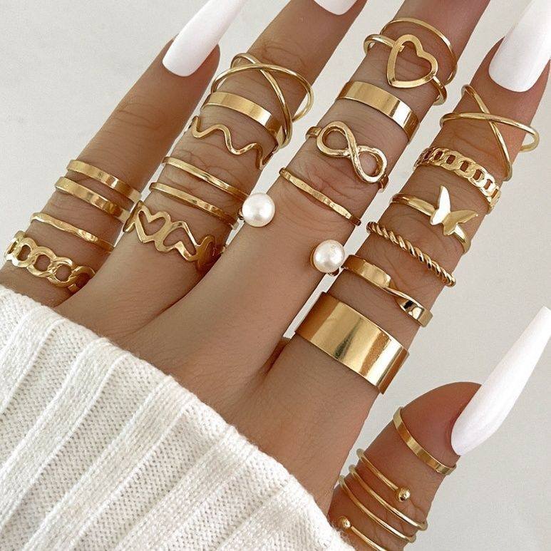 Luxury Multi Design Ring Set for Women