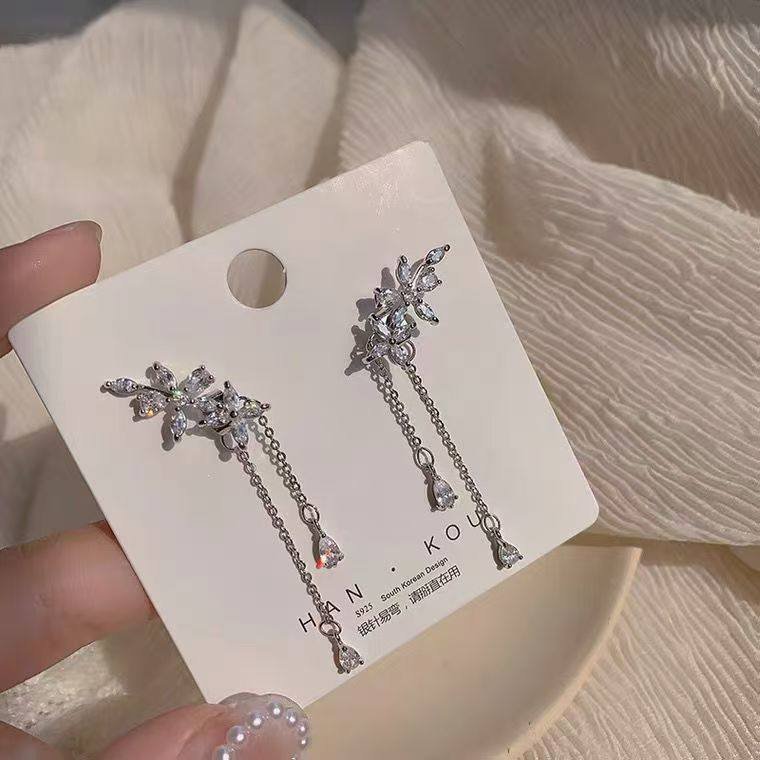 Luxury Winged Tassel Earrings for Women